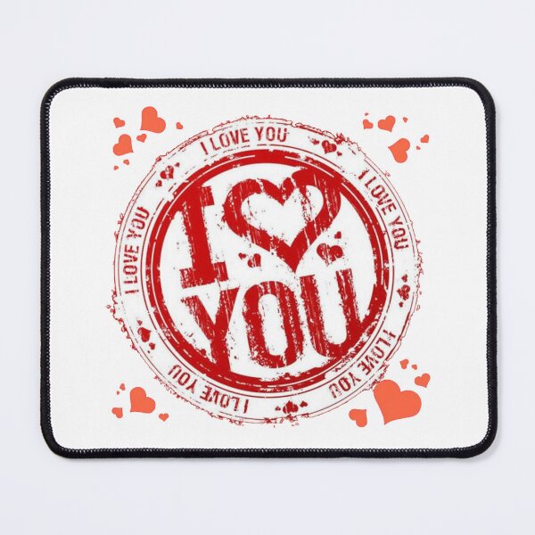 Item preview, I love you rubber stamp designed and sold by MusicSkateboard.