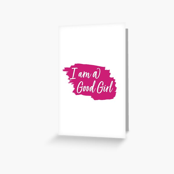Item preview, I am a Good Girl Watercolour designed and sold by Emsimonsen.