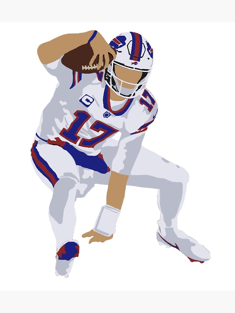 Josh Allen Buffalo Bills Potato Drawing - Buffalo Bills - Posters and Art  Prints