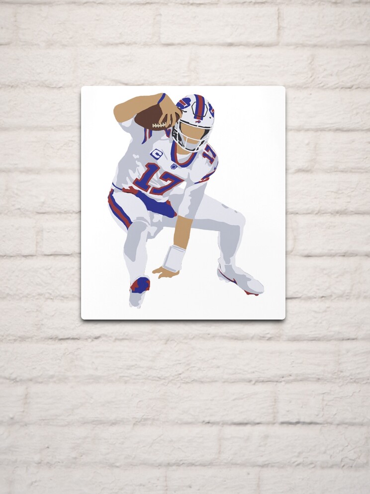 Josh Allen, Buffalo Bills, Duff's Chicken Wings Sticker Metal