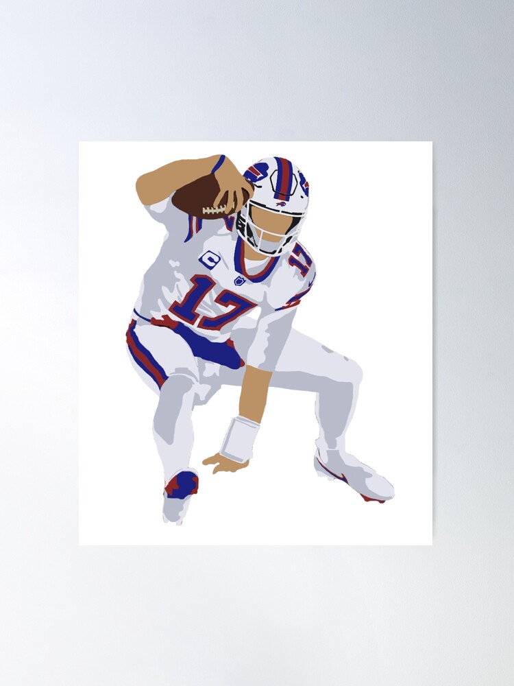 Josh Allen Leap (Large) Poster for Sale by Brianr123