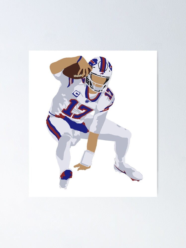 Josh Allen - Buffalo Football - Vintage Retro Inspired Football