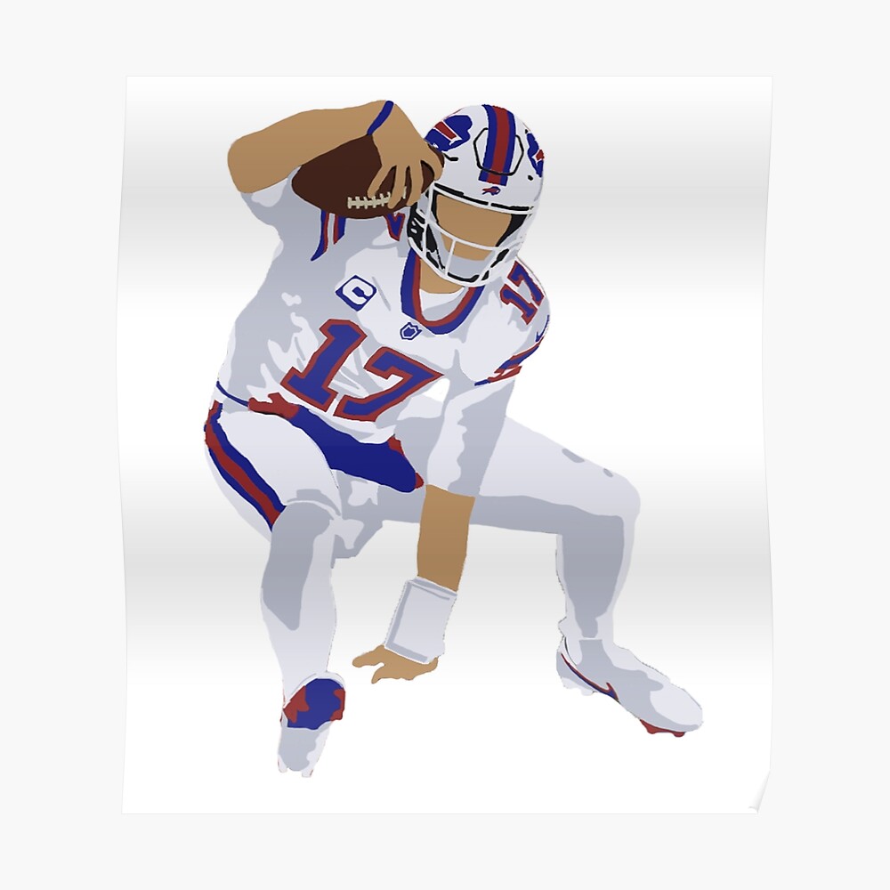 Buffalo Bills Josh Allen Jersey Sticker 