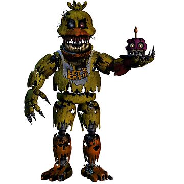 Nightmare Withered Freddy - Fnaf Nightmare Chica Png, Transparent