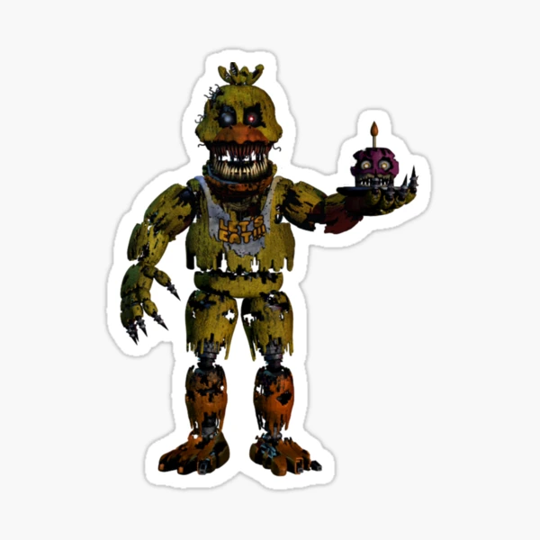 Five Nights At Freddy's 4- NIGHTMARE CHICA W/TEXT Sticker for