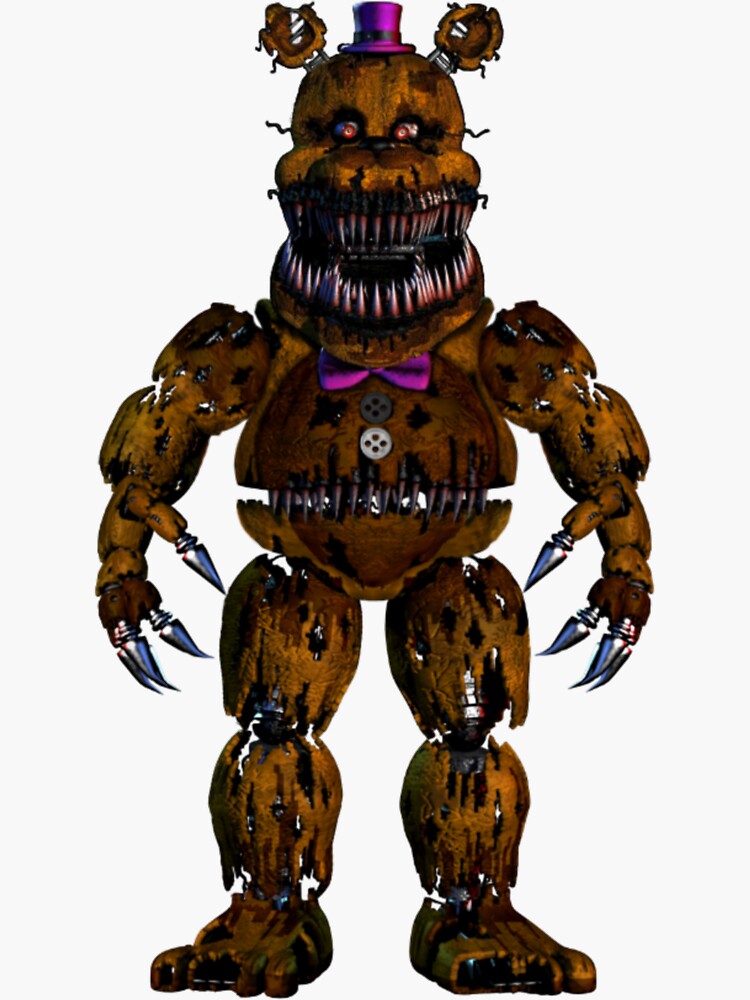 Five Nights at Freddy's Fnaf4 Nightmare Foxy - Fredbear - Sticker