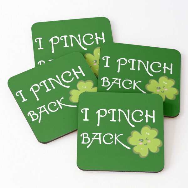 Item preview, I Pinch Back Kawaii Shamrock designed and sold by sunburstdesigns.