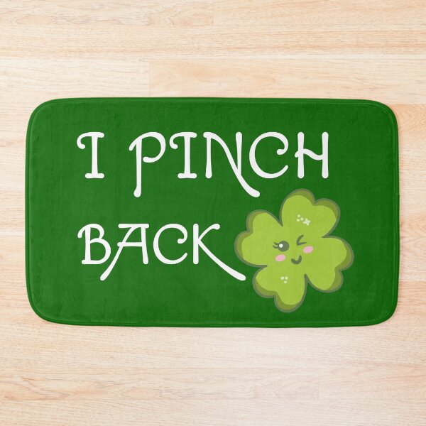 Item preview, I Pinch Back Kawaii Shamrock designed and sold by sunburstdesigns.