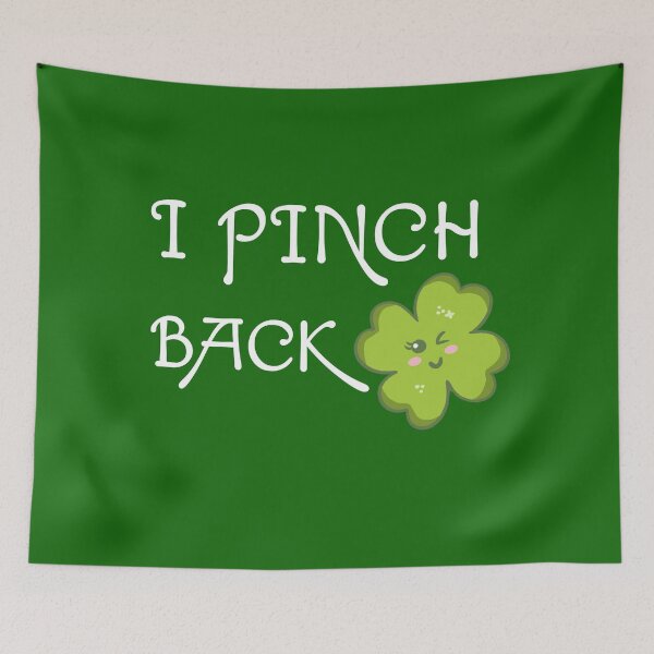 Item preview, I Pinch Back Kawaii Shamrock designed and sold by sunburstdesigns.