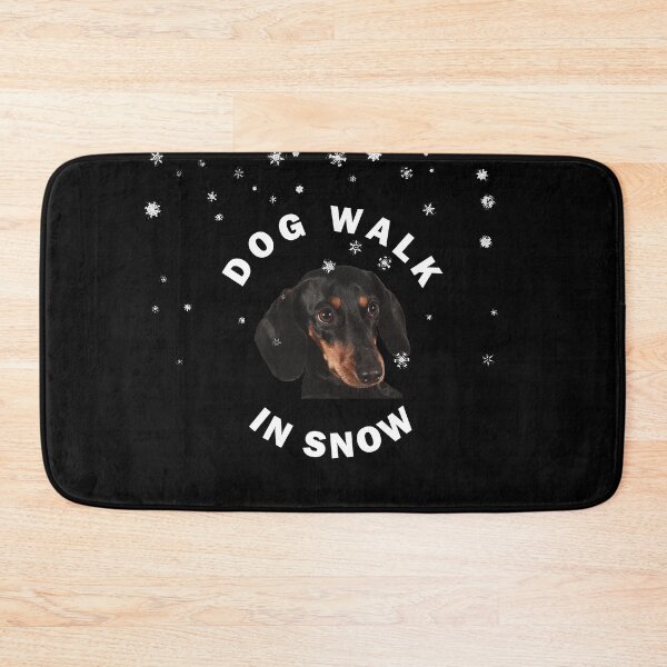 Item preview, Dachshund Dog Walk In Snow  designed and sold by apuppyfeed.