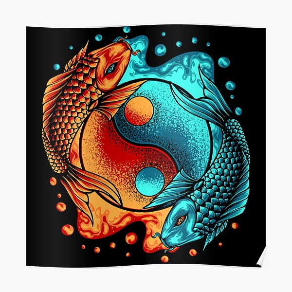 yin-yang-koi-fish-japan-graphic-poster-for-sale-by-tickets-redbubble