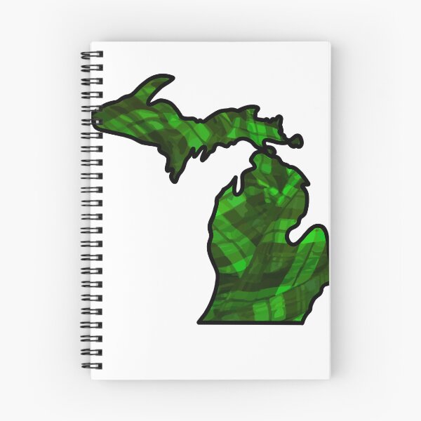 Item preview, Michigan Color Block: Folded Green Plaid designed and sold by doodle-mittens.