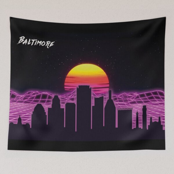 Item preview, Baltimore Skyline Neon Nights designed and sold by DFerraz.