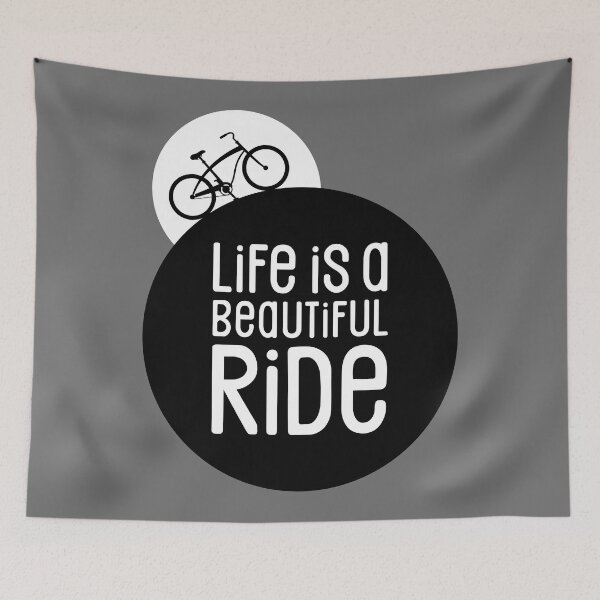 Item preview, Cycling Life is a Beautiful Bike Ride designed and sold by Normandie Rainwater.