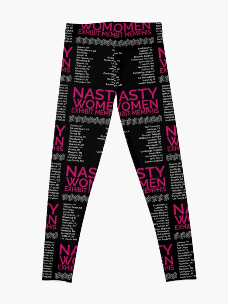 Alternate view of Nasty Women Exhibit Memphis 27 Cities Walking N Memphis Leggings