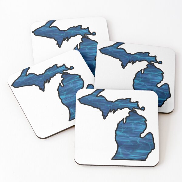 Item preview, Michigan Pour Paint: Light Water designed and sold by doodle-mittens.