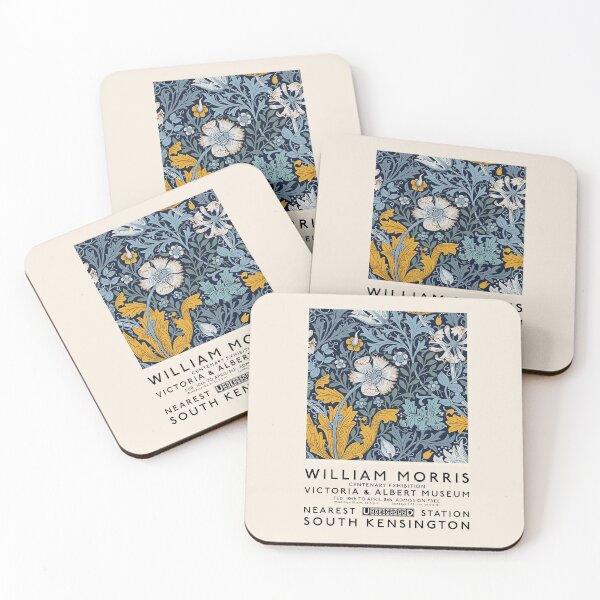 Item preview, William Morris blue pattern designed and sold by TheColorFlow.