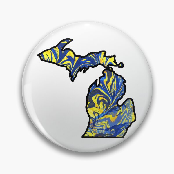 Item preview, Michigan Pour Paint: Ev’s Great Great Great Lakes designed and sold by doodle-mittens.