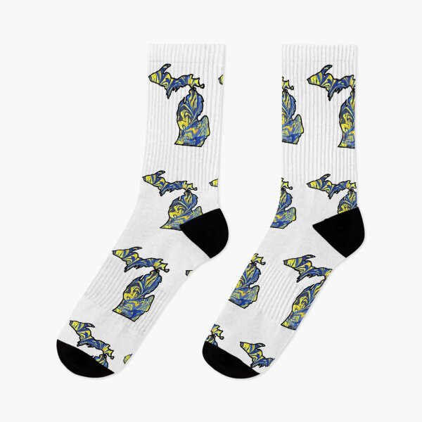 Item preview, Michigan Pour Paint: Ev’s Great Great Great Lakes designed and sold by doodle-mittens.