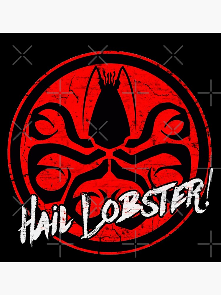 "Hail Lobster Jordan Peterson grunge white text" Poster for Sale by