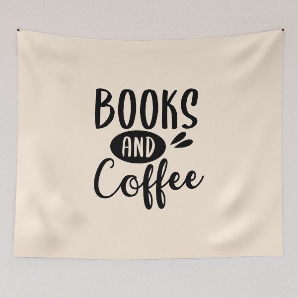 Item preview, Books and Coffee |  for coffe lovers and book lovers designed and sold by byStefani.