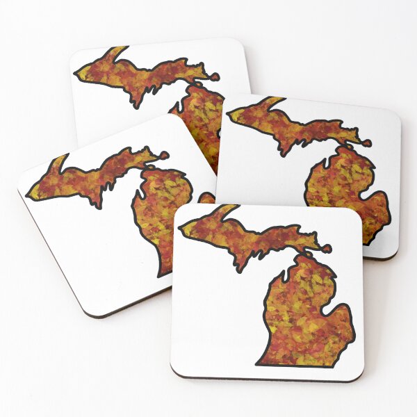 Item preview, Michigan: Fall Leaves designed and sold by doodle-mittens.