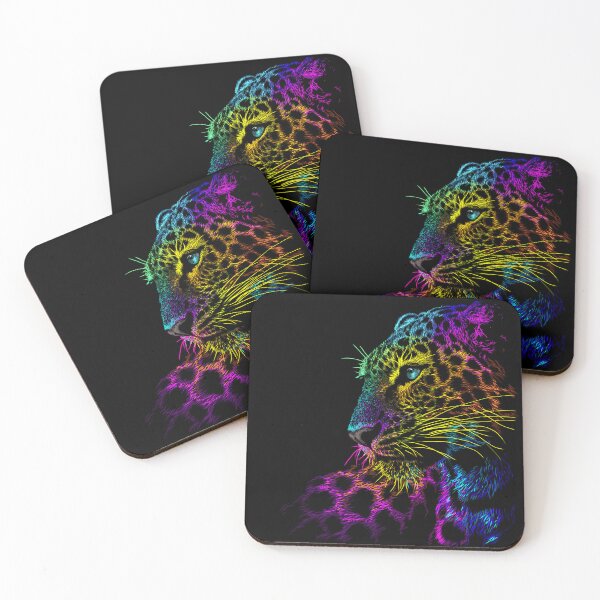Item preview, Abstract neon colored leopard designed and sold by Bcolors.