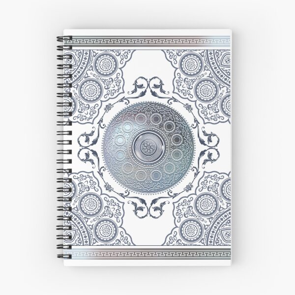 Item preview, Ornate Baroque Metallic Blue Greek Meander designed and sold by Yiorgos Designs.
