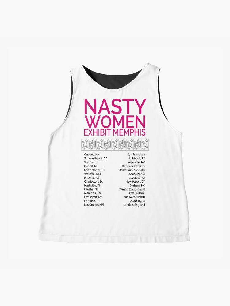 Thumbnail 4 of 6, Sleeveless Top, Nasty Women Exhibit Memphis 27 Cities White designed and sold by pukachelle.