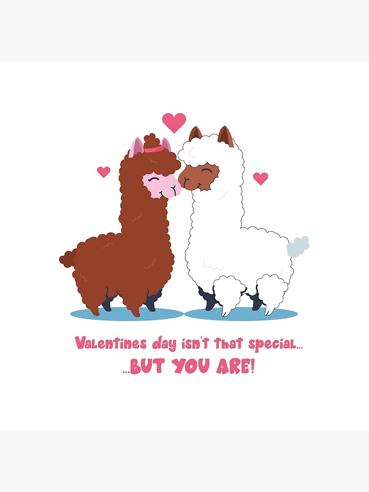 Valentines day Cute Alpaca love Art Board Print for Sale by