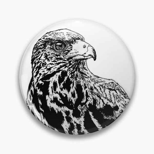 Item preview, A hawk that is watching into the distance designed and sold by StudioShorob.
