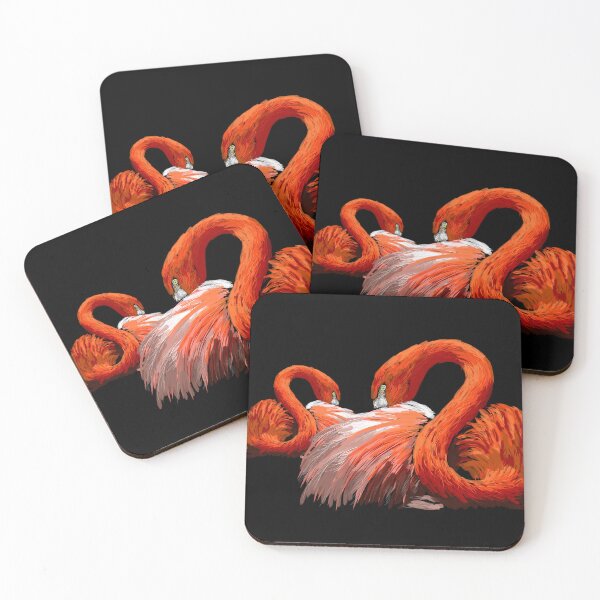 Artikelvorschau, Flamingo in abstrakter Farbillustration entworfen und verkauft von Bcolors.
