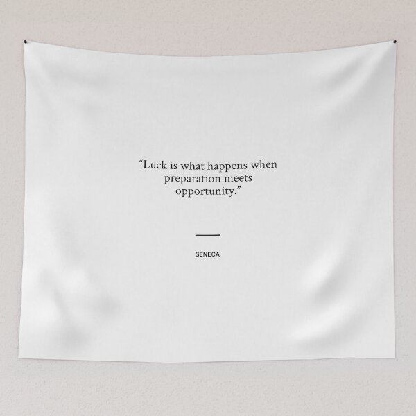 Item preview, Seneca - Luck is what happens when preparation meets opportunity. designed and sold by SocraticQuotes.