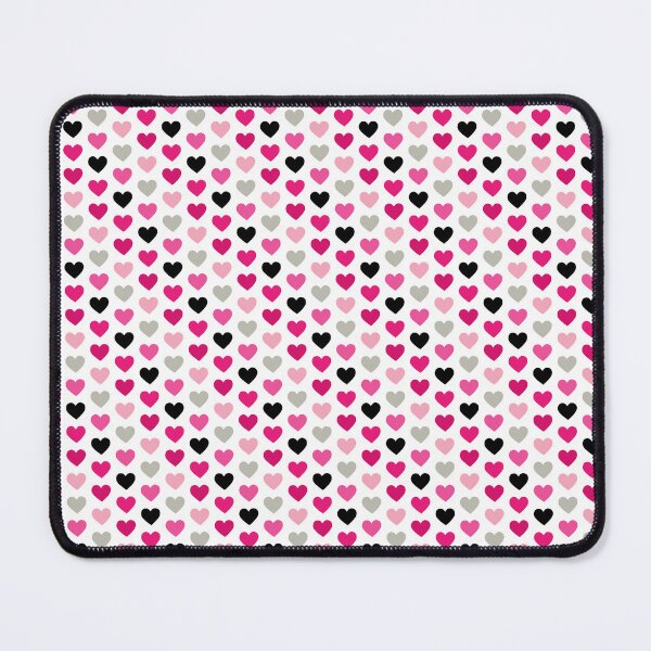 Item preview, Hearts Pattern in Black, Pinks, and Grey designed and sold by PirateAvocado.