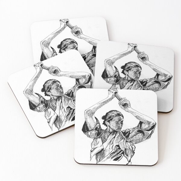 Item preview, The striking swordsman with fierce expression designed and sold by StudioShorob.