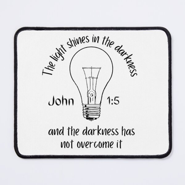 Item preview, John 1:5 Bible verse unique design designed and sold by Rsagur12.