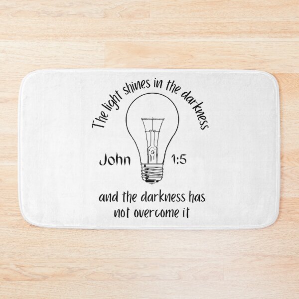 Item preview, John 1:5 Bible verse unique design designed and sold by Rsagur12.