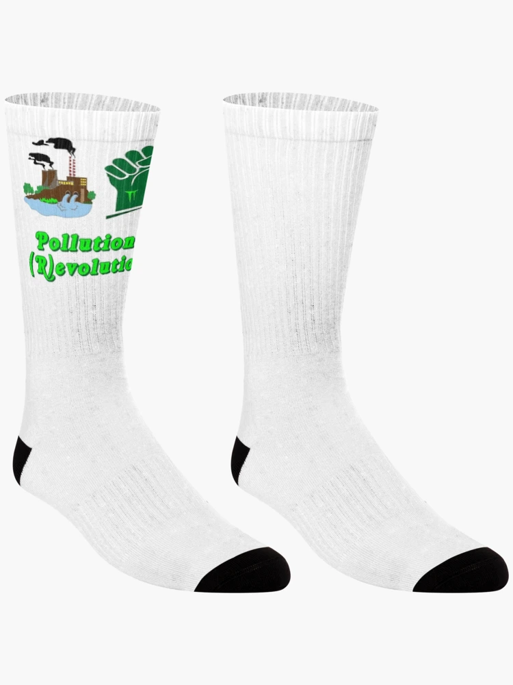 Thumbnail 3 of 5, Socks, Pollution (R)evolution designed and sold by IVEKDESIGN.