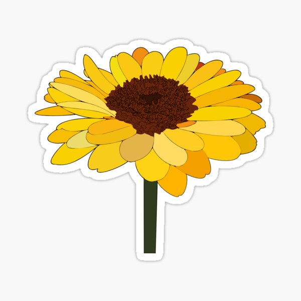 Daisy Flower Sticker — Sisters' Sunflowers