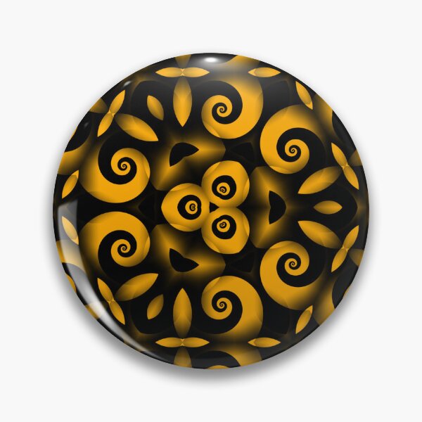Item preview, Orange floral spirals designed and sold by Jaycotokay.