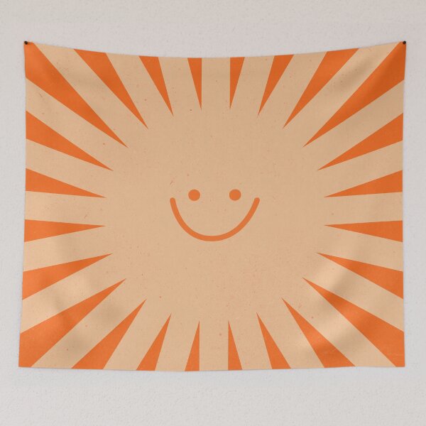 Item preview, Retro Happy Sun 70s Boho Groovie designed and sold by trajeado14.