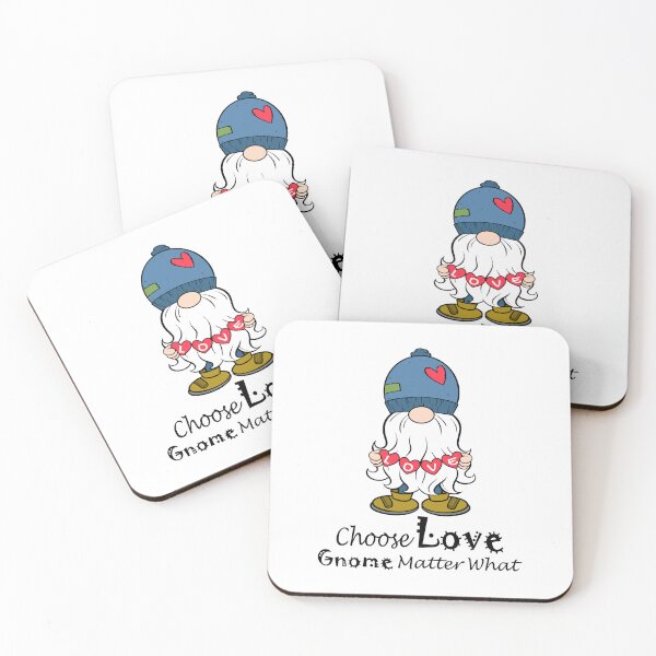 Item preview, Choose Love Gnome Matter What, Cute Gnome String of Hearts designed and sold by Itaya Art.