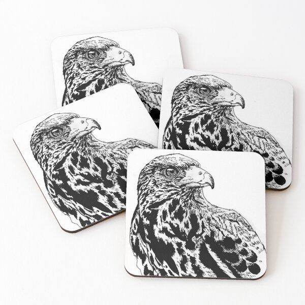 Item preview, A hawk that is watching into the distance designed and sold by StudioShorob.