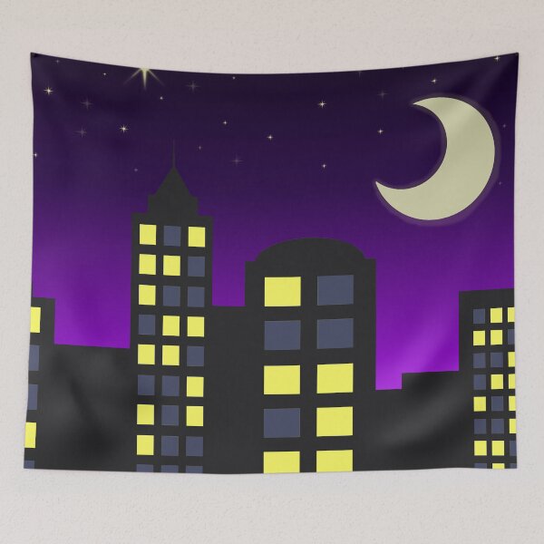 Item preview, Minimalist City Night Sky designed and sold by Creations-By-Em.