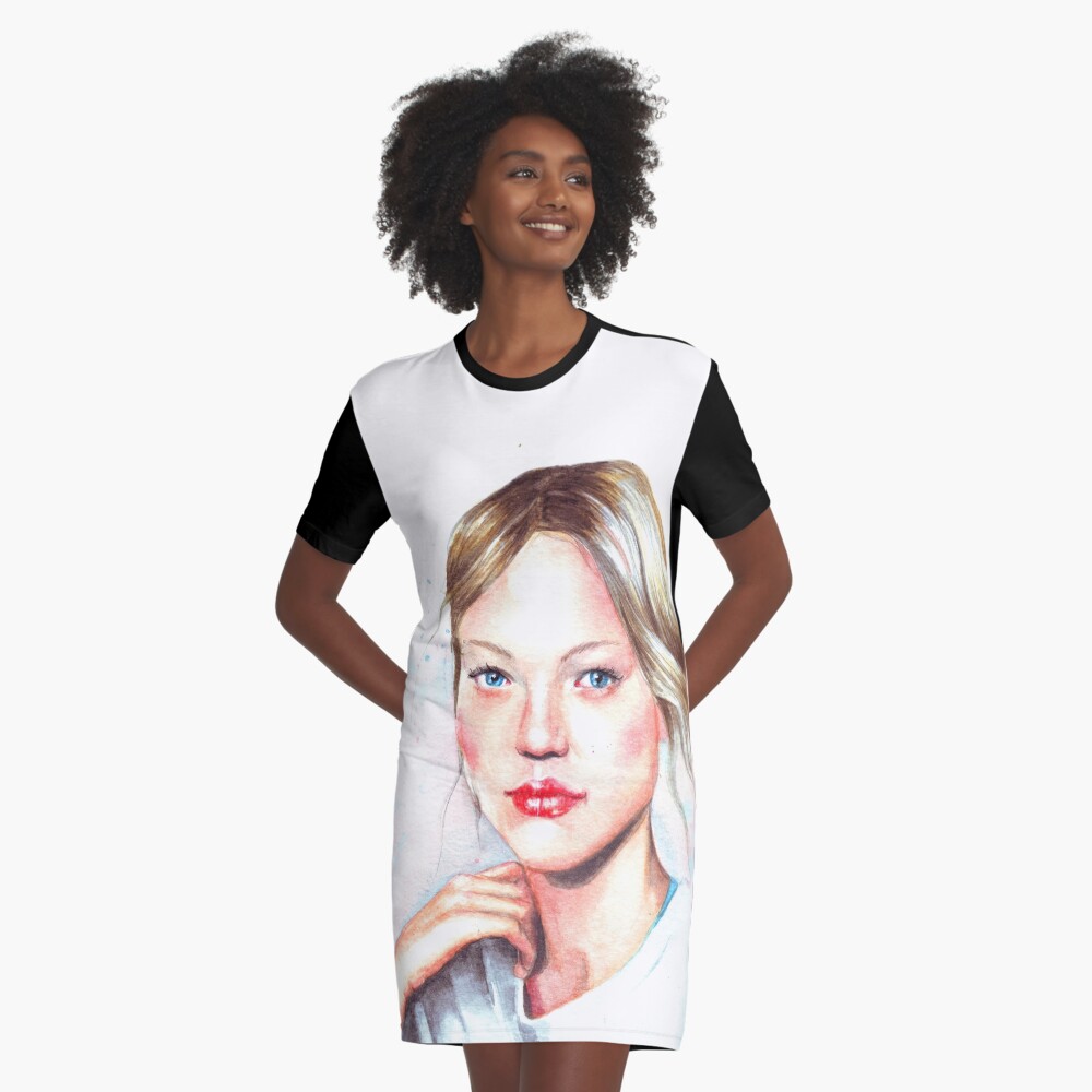 Item preview, Graphic T-Shirt Dress designed and sold by HelgaMcLeod.