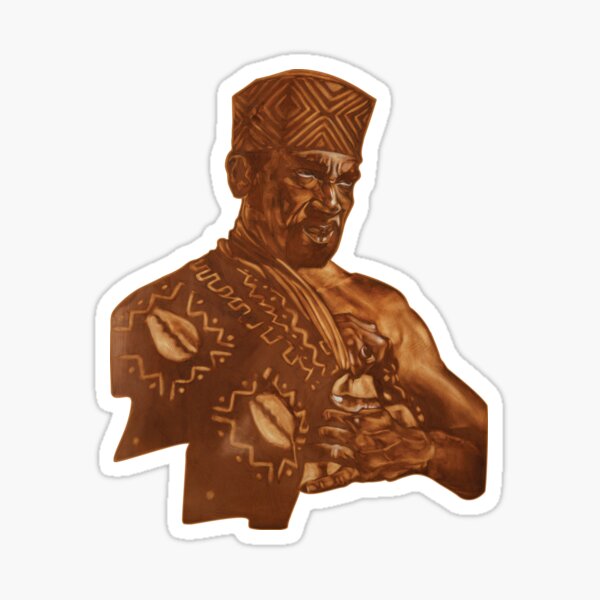 The King in Sepia Sticker