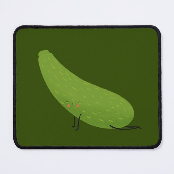 Item preview, Upward facing zucchini in green designed and sold by rocioalb.