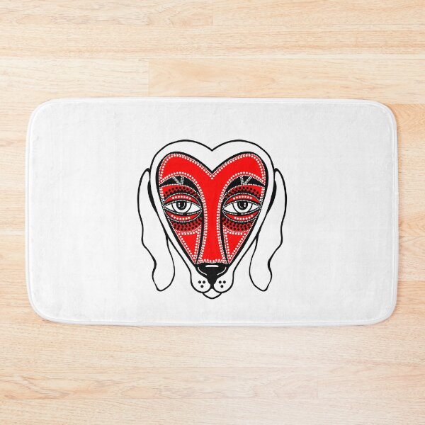 Item preview, Dachshund dog face heart designed and sold by lex-sky.
