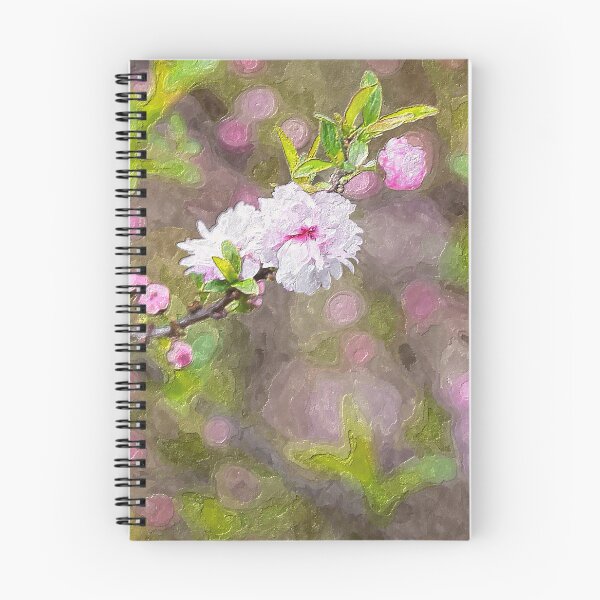 Item preview, Pink Flowering Almond Blossom Painterly designed and sold by mljdwhite.