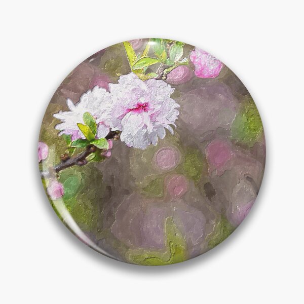 Item preview, Pink Flowering Almond Blossom Painterly designed and sold by mljdwhite.